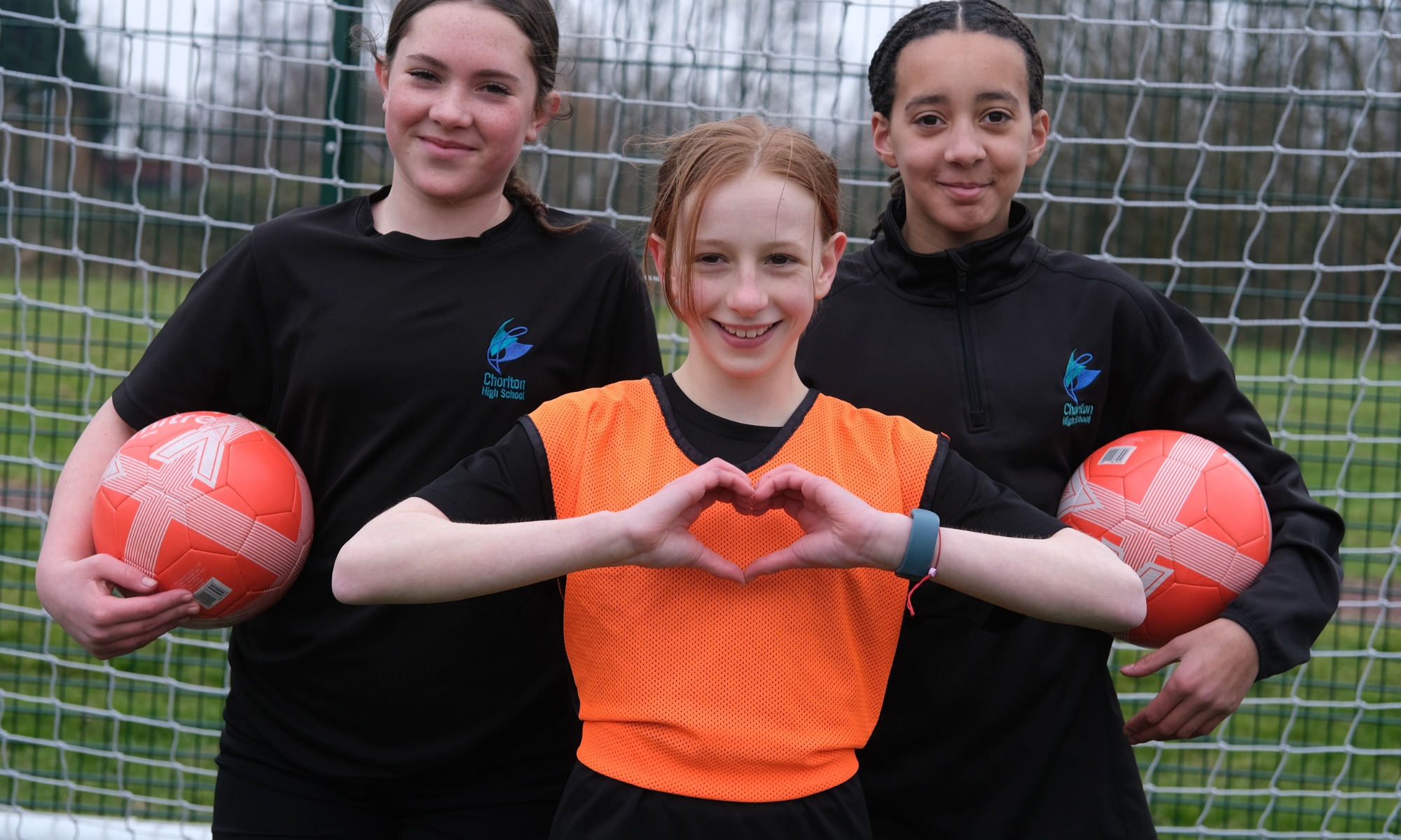 Chorlton high school girls football team